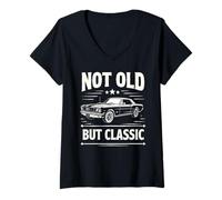 Mujer Vintage Old Classic Muscle Car Lover Gift Hombres Mujeres Niños Camiseta Cuello V