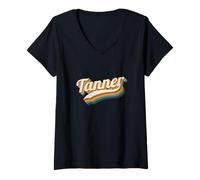 Mujer Vintage Tanner Nombre Personalizado Tanner Camiseta Cuello V