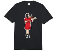 Mujer Violinista Que dibuja a una aficionada al violín Comfort Colors Adult Heavyweight T-Shirt