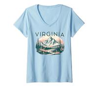 Mujer Virginia Camiseta Cuello V