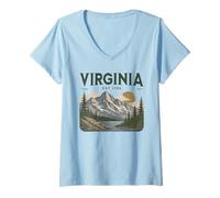 Mujer Virginia Camiseta Cuello V