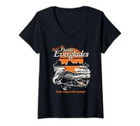 Mujer Visit the Florida Everglades Alligator Funny Camiseta Cuello V