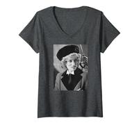 Mujer Visita a Cambridge de la Familia Real de Diana Princess of Wales 1985 Camiseta Cuello V