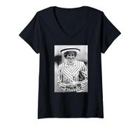 Mujer Visita a Swansea de la Familia Real de la Princesa Diana 1985 Camiseta Cuello V