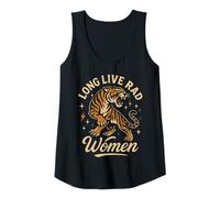 Mujer Viva el Tema Feminista de empoderamiento de los Tigres de RAD Women Camiseta sin Mangas