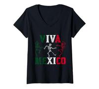 Mujer Viva Mexico Día de la Independencia de México 2025 Camiseta Cuello V