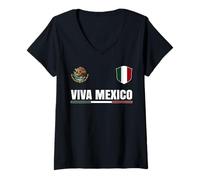Mujer Viva Mexico Día de la Independencia de México 2025 Camiseta Cuello V