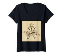 Mujer Vive rápido, Conduce Duro: Palos de Golf y Pelotas, Regalo para golfistas Camiseta Cuello V