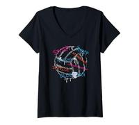 Mujer Voleibol De Playa, Amor por El Voleibol. Camiseta Cuello V