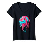 Mujer Voleibol Drip For Boys Ice Cream Feel The Drip Voleibol Camiseta Cuello V