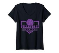 Mujer Voleibol Senior Noche Voleibol Senior 2026 Graduación 50 Camiseta Cuello V