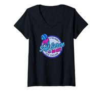 Mujer Voleibol Soft Serve Go Get Ice Cream Player Fun Camiseta Cuello V