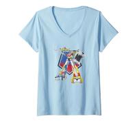 Mujer Voltron Blazing Sword Camiseta Cuello V