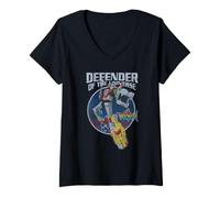 Mujer Voltron Defender of The Universe Camiseta Cuello V