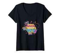 Mujer Volver a los 90 Camiseta Cuello V