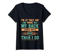 Mujer Volver Sale Más Día de los Abuelos Humor Jubilación Camiseta Cuello V
