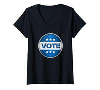 Mujer Votar | Equipo del día de Las Elecciones para el votante Mientras vota en Las urnas Camiseta Cuello V