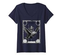 Mujer Vuelo de Flaga hacia lo Inesperado Camiseta Cuello V