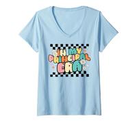 Mujer Vuelta al cole en la era de mi director Divertido first día Camiseta Cuello V