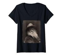 Mujer Walt Whitman, The Great American Poet Camiseta Cuello V