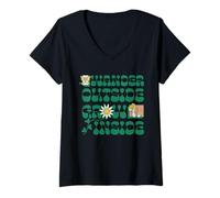 Mujer Wander Outside Grow Inside Hippie Nature Camiseta Cuello V