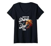 Mujer Watch ME Shine It's A Leo Thing Camiseta Cuello V