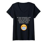 Mujer Watch People Get Denied Service For Not Wearing A Mask Memes Camiseta Cuello V