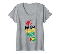 Mujer We ah go party hard Guyana Soca Warrior Camiseta Cuello V