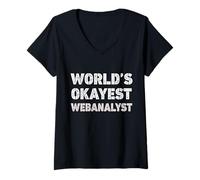 Mujer Webanalyst Divertido Analista Web más Bueno del Mundo Camiseta Cuello V