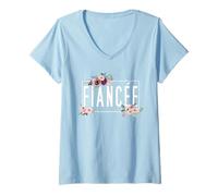 Mujer Wedding and Engagement Funny Bride and Bridesmaid Fiacée Camiseta Cuello V