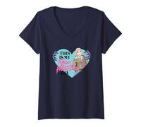 Mujer Wednesday Season 2 This Is My Fun and Freedom Era Enid Heart Camiseta Cuello V