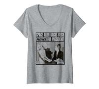 Mujer Weekly World News - Alien for President Cove Camiseta Cuello V