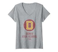 Mujer Welcome To Derry Derry High School Icon Camiseta Cuello V