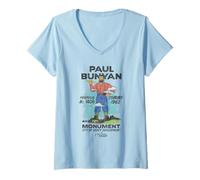 Mujer Welcome To Derry Paul Bunyan Monument Camiseta Cuello V