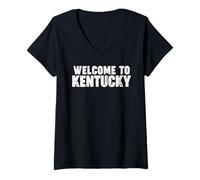 Mujer Welcome to Kentucky Camiseta Cuello V