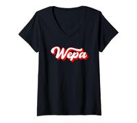 Mujer Wepa Puerto Rico Camiseta Cuello V