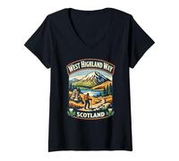 Mujer West Highland Way Scotland Trail - Sendero para Hombre y Mujer Camiseta Cuello V