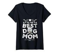 Mujer West Highland White Terrier Best Dog Mom Dogs Mothers Day Camiseta Cuello V