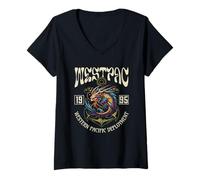 Mujer Westpac 1995 para el despliegue del Pacífico Occidental 1995 Sailor Camiseta Cuello V