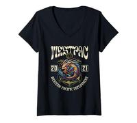 Mujer Westpac 2021 para el despliegue del Pacífico Occidental 2021 Sailor Camiseta Cuello V