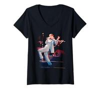 Mujer Wet Wet Wet, su Gira de Grandes éxitos en Vivo en Cardiff 1993 Camiseta Cuello V