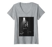 Mujer Wham! Tour fantástico por el Club George Michael Andrew Ridgeley Camiseta Cuello V