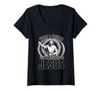 Mujer What A Friend We Have In Jesus Camiseta Cuello V