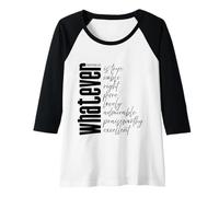 Mujer Whatever is True Filipenses 4:8 Verso bíblico Escritura Camiseta Manga Raglan