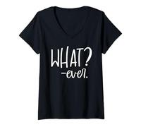 Mujer Whatever Sign That Says Whatever Sarcastic Saying What Ever Camiseta Cuello V
