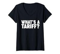 Mujer WHATS A TARIFF? Camiseta Cuello V