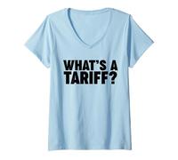 Mujer WHATS A TARIFF? Camiseta Cuello V