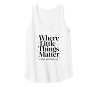 Mujer Where Little Things Matter Matrona Design Camiseta sin Mangas