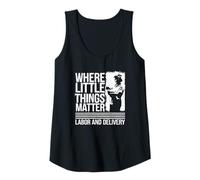 Mujer Where Little Things Matter Matrona Design Camiseta sin Mangas