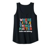 Mujer Where Little Things Matter Matrona Design Camiseta sin Mangas